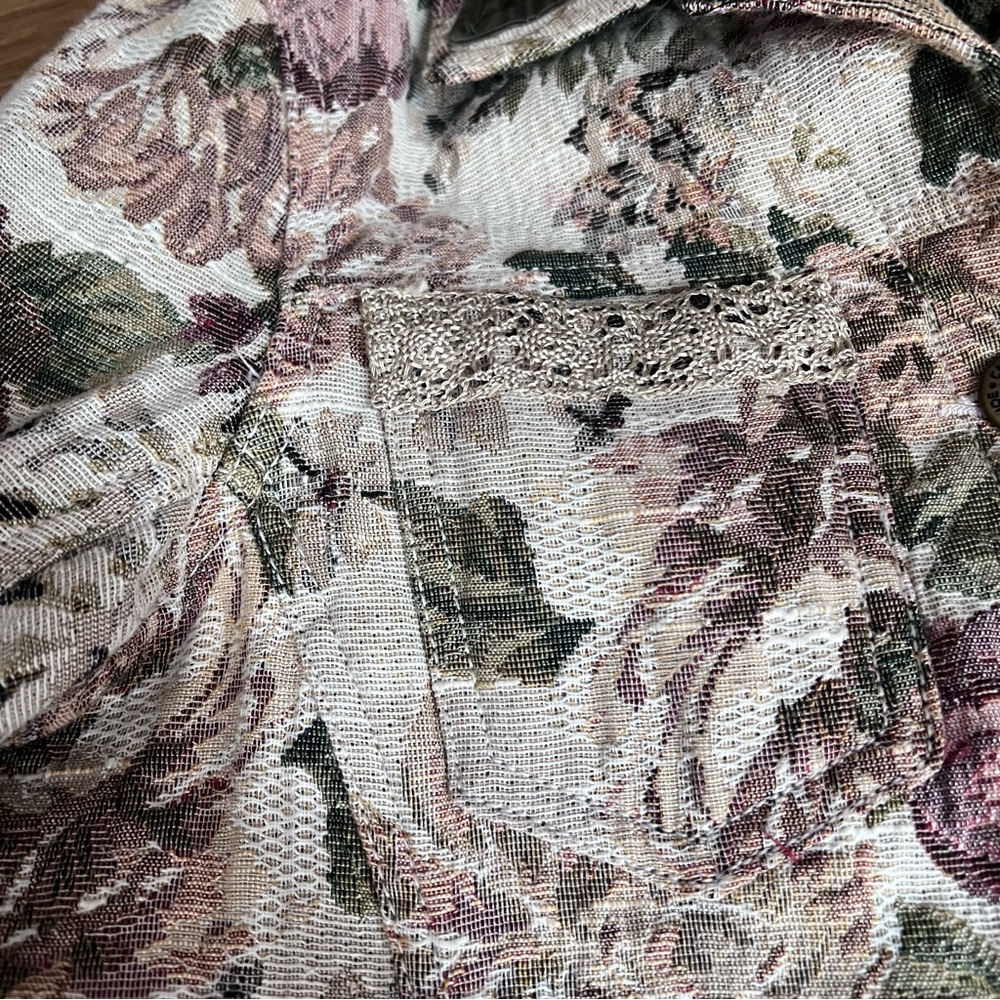 Hand Crafted Floral Patchwork Jacket – One of a Kind - Picture 4 of 13